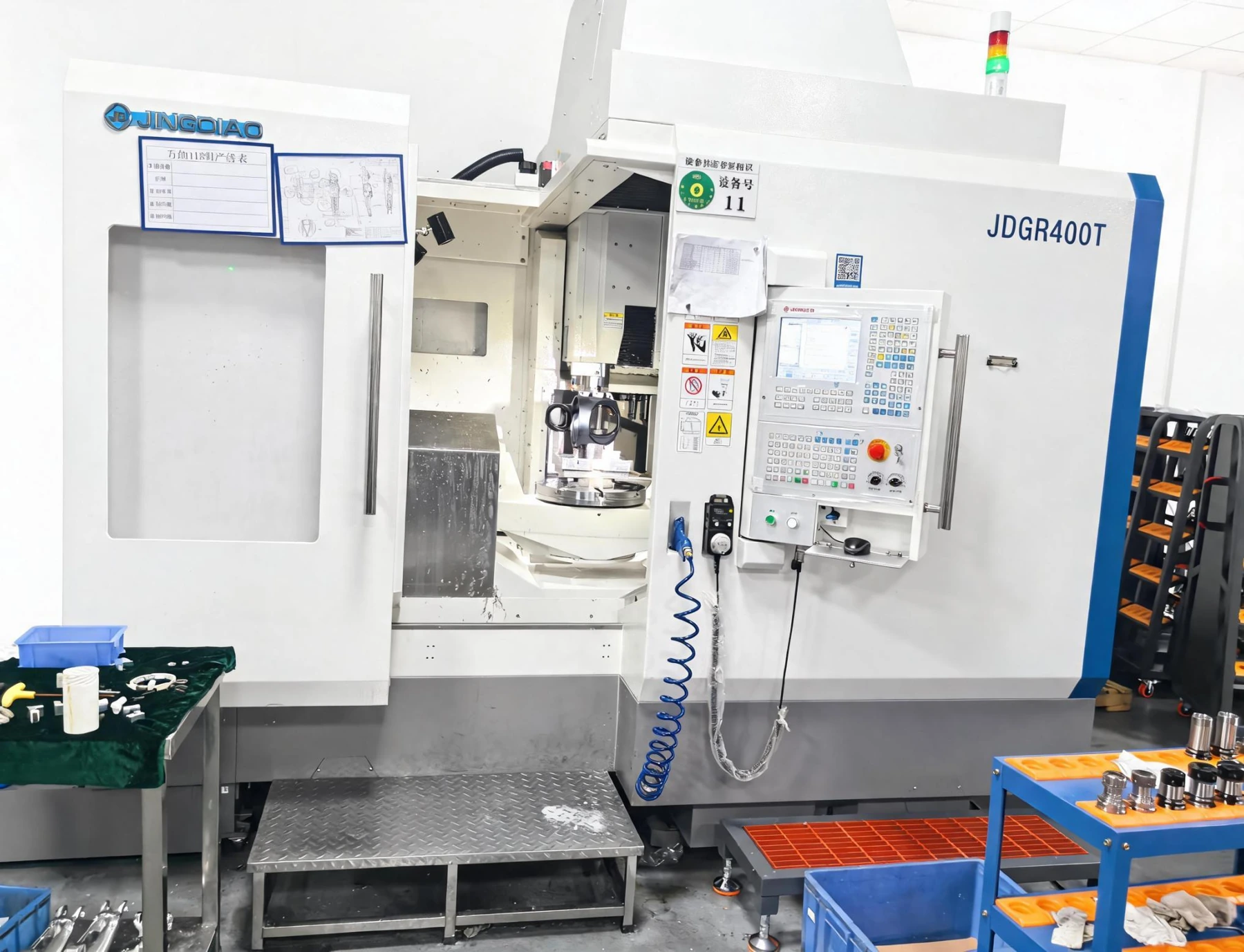Precision manufacturing equipment shown in the MoLink product brochure